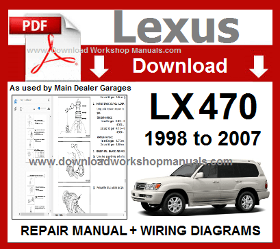 Lexus LX470 Service Repair Workshop Manual